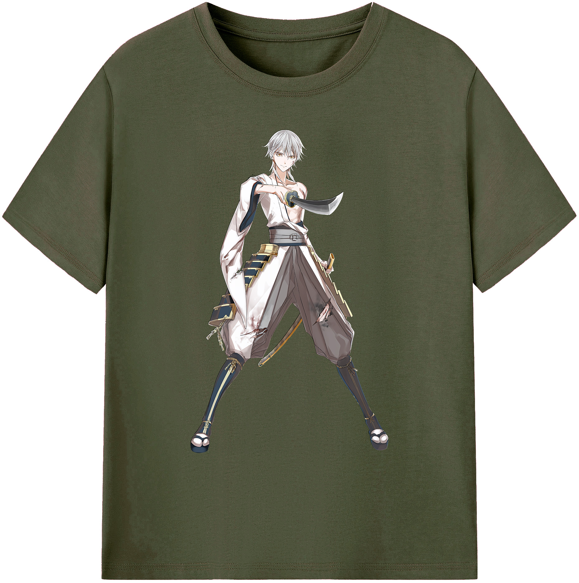 （画像用） 刀剣乱舞 Touken Ranbu 綿100％ メンズ半袖Tシャツ｜肌触りやわらか＆通気性
